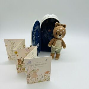 Cuddle + Kind Tiny Collection Brown Knit Elliott The Fawn with Storage Box